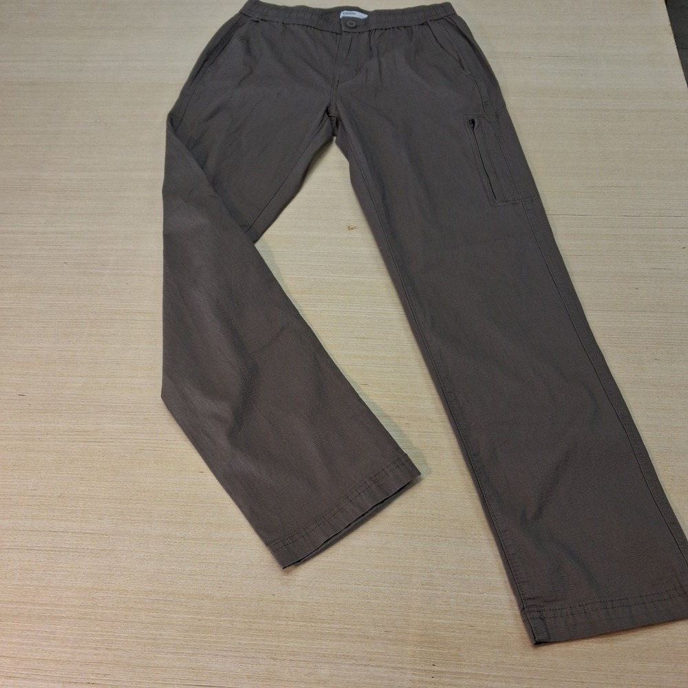 Sonoma Pants Mens S Everyday Tech Pant Brown Straight Stretch Ripstop NEW